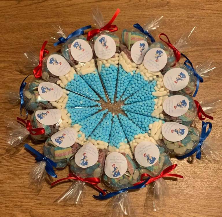 Party bag sweet cones 