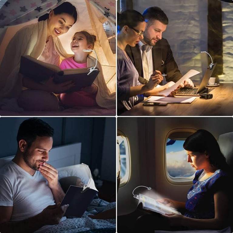 Rechargeable Clip-on Lamp for Reading, PC, DIY