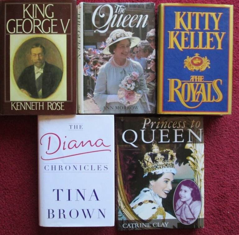 ROYAL FAMILY, selection hardback books, titles in description £5.00 per book, good condition