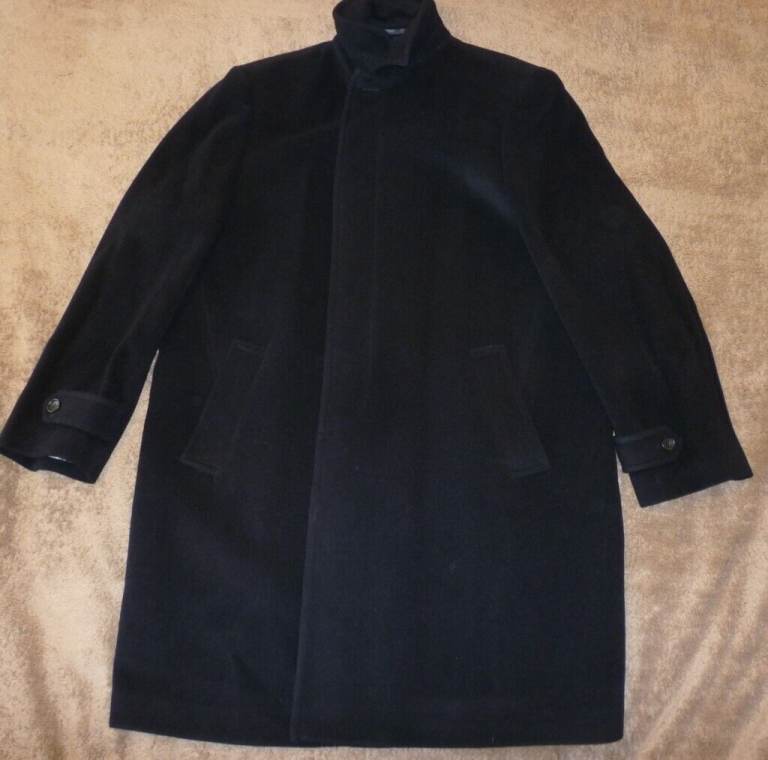 M&S Luxury, Lanifiio F. LLi Balli, Navy Carcoat, Cashmere, single vent, XXL