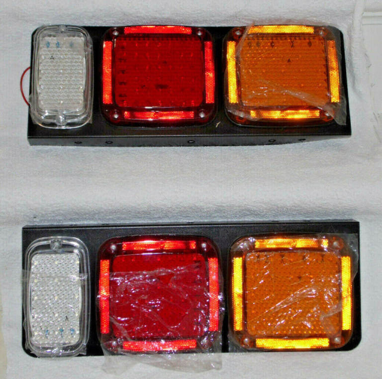 130 LED REAR TAIL LIGHTS 12V 24V TRUCK STOP BRAKE LIGHT INDICATOR & REVERSE LAMP