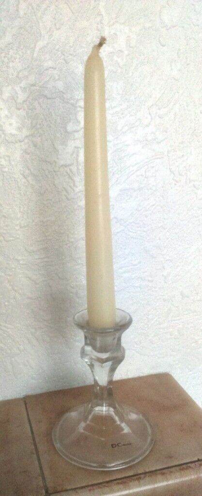 Danish Collection glass candlestick
