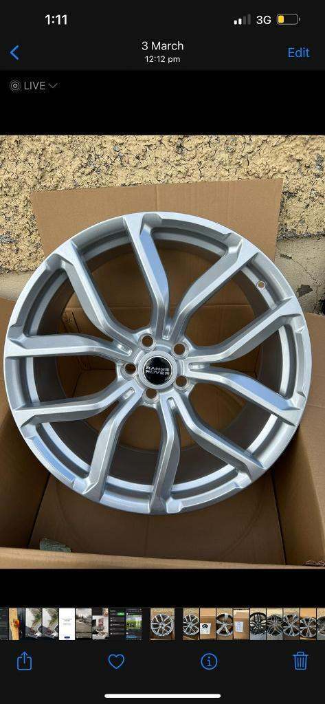 22” RANGE ROVER ALLOY WHEELS BRAND NEW 