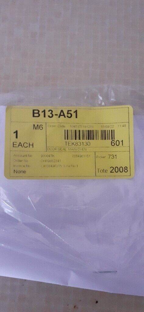 Oven Door Seal, TEKA TEK83130