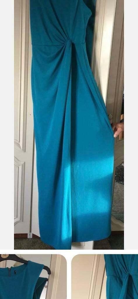 Warehouse Size 10 New Turqouise long party dress