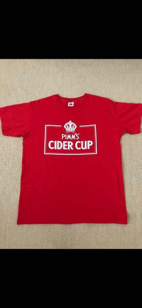 Pimm’s Cider cup T-shirt size Medium and Pimm’s baseball cap one size