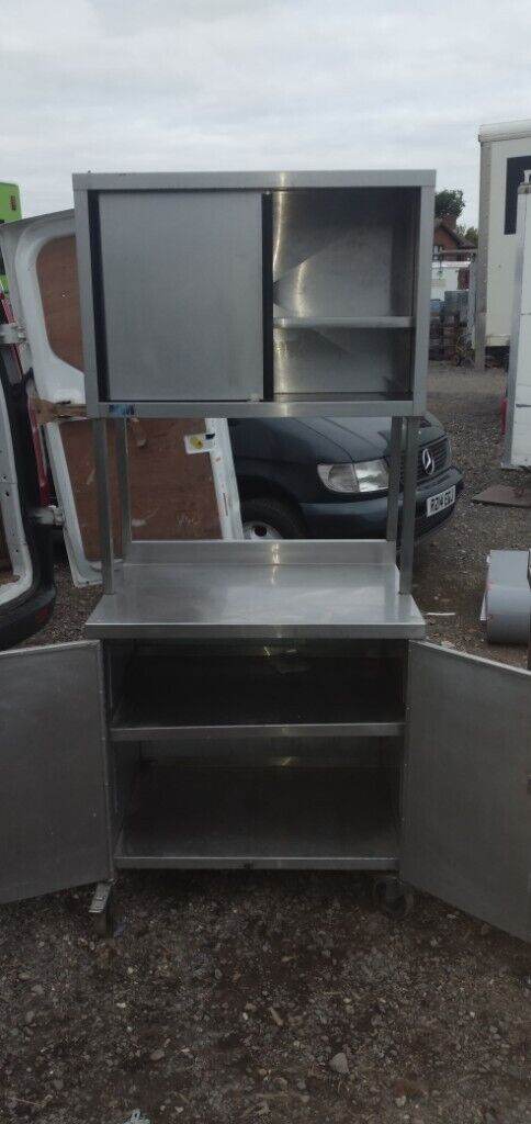 Catering equipment commercial Stainless steel tables sinks racking shelving restaurant kitchen items