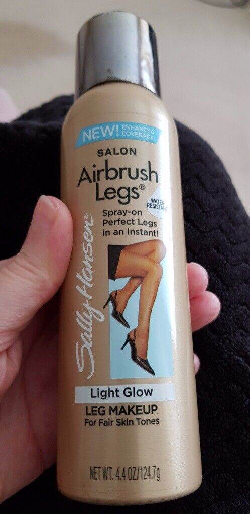 SALLY HANSEN AIRBRUSH LEGS INSTANT TAN SPRAY-ON TAN - 95% FULL - SHADE: LIGHT GLOW