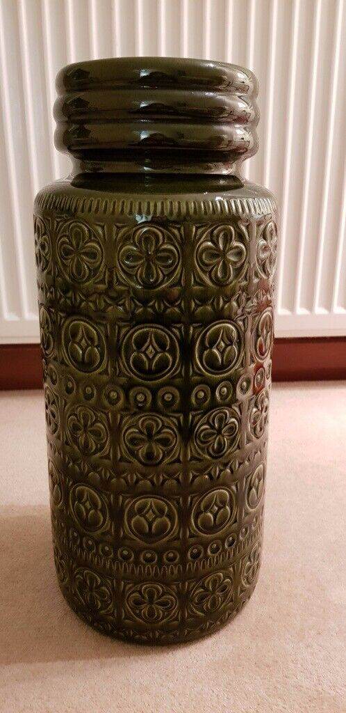 W. Germany Scheurich-Keramik 289-47 Large Standing Vase (Green)