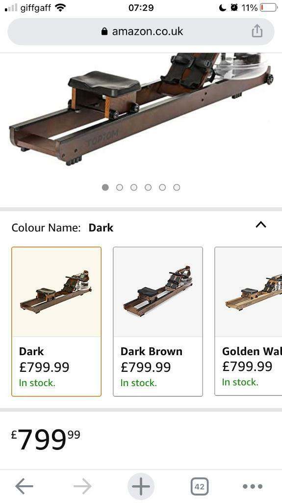 Brand New Home Rowing Machine Natural Colour Without Rails