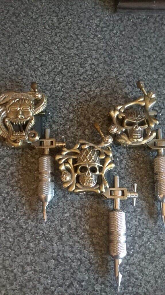 3 x tattoo guns plus power pack and wires 