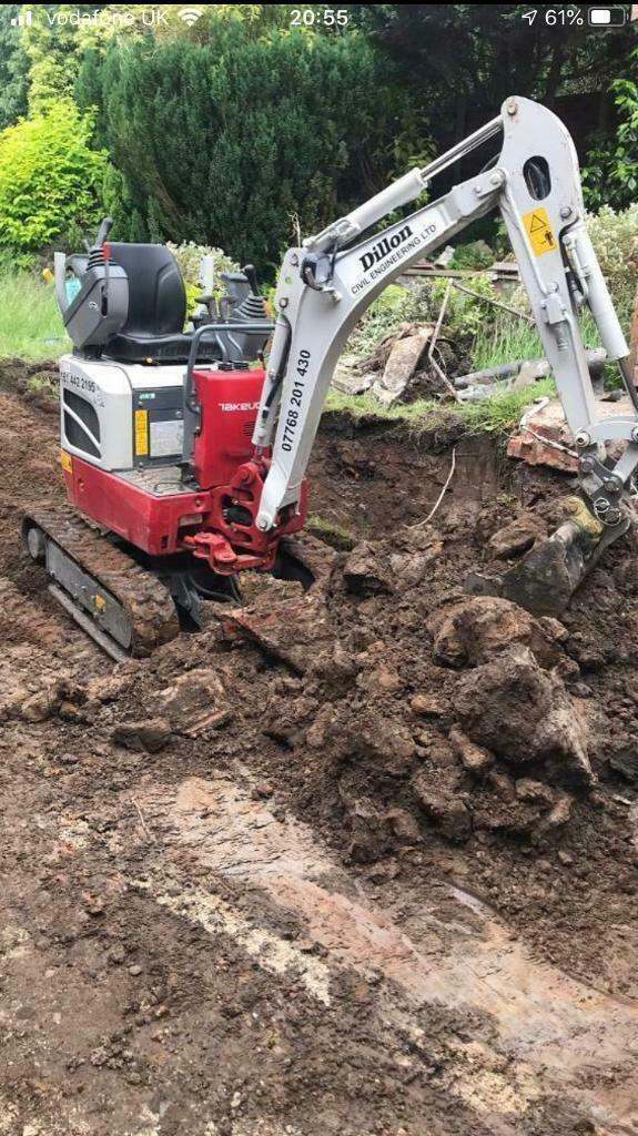 Groundwork. Mini diggers. Plant hire. 