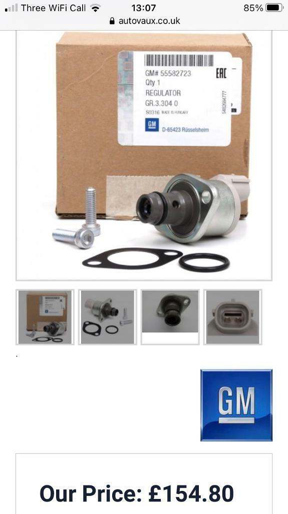 Genuine Vauxhall Pressure Control Valve