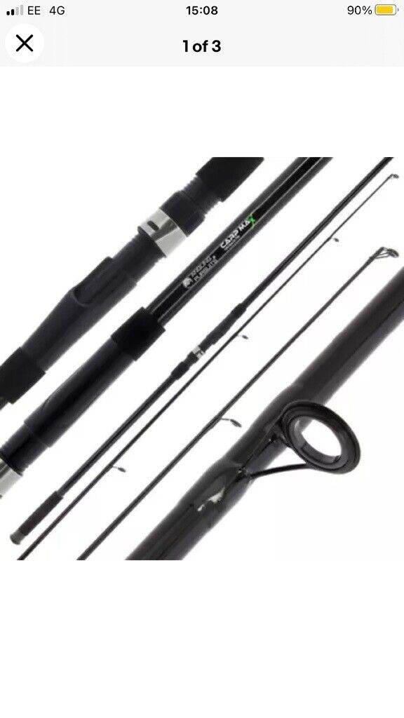 2 x brand new carp max 12 foot 2 piece carp fishing rods 