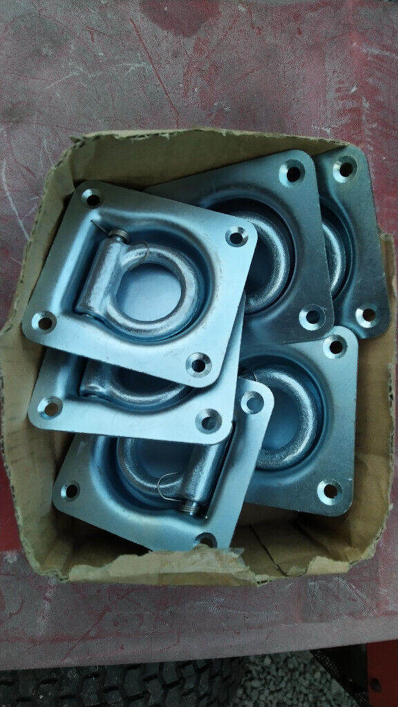 trailer lashing d rings points flush recessed farm recovery lorry ratchet strap