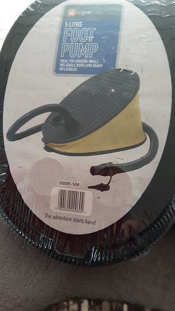 HI Gear 5 litre Foot Pump NEW