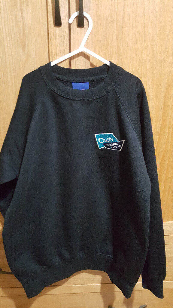 image for SOUTHAMPTON Oasis Academy Lord's Hill BLACK PE SWEATSHIRT SCHOOL UNIFORM SIZE 11/12years VERY GOOD C