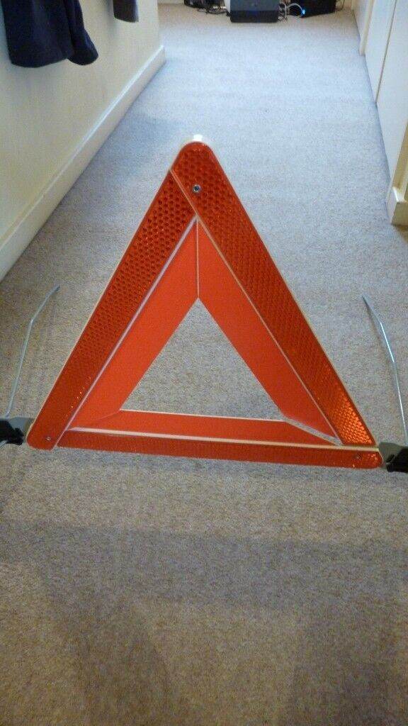 Vehicle Breakdown/Accident Warning Triangle (in case). Perfect.