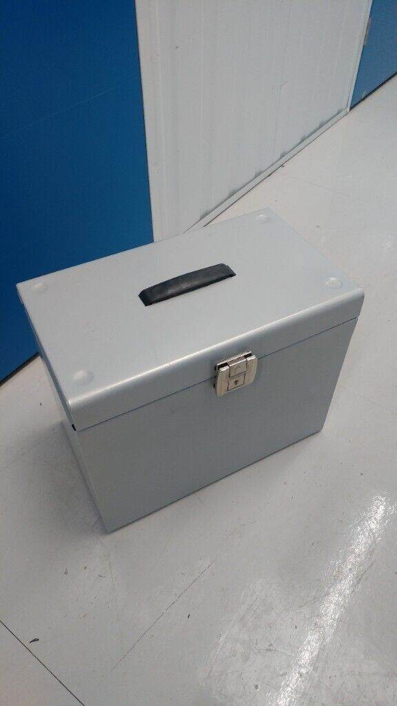 Metal filing case A4 storage security safe work office home