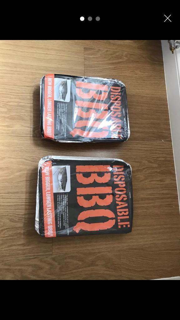 Disposable bbq set tray coal fire summer indoor kitchen 