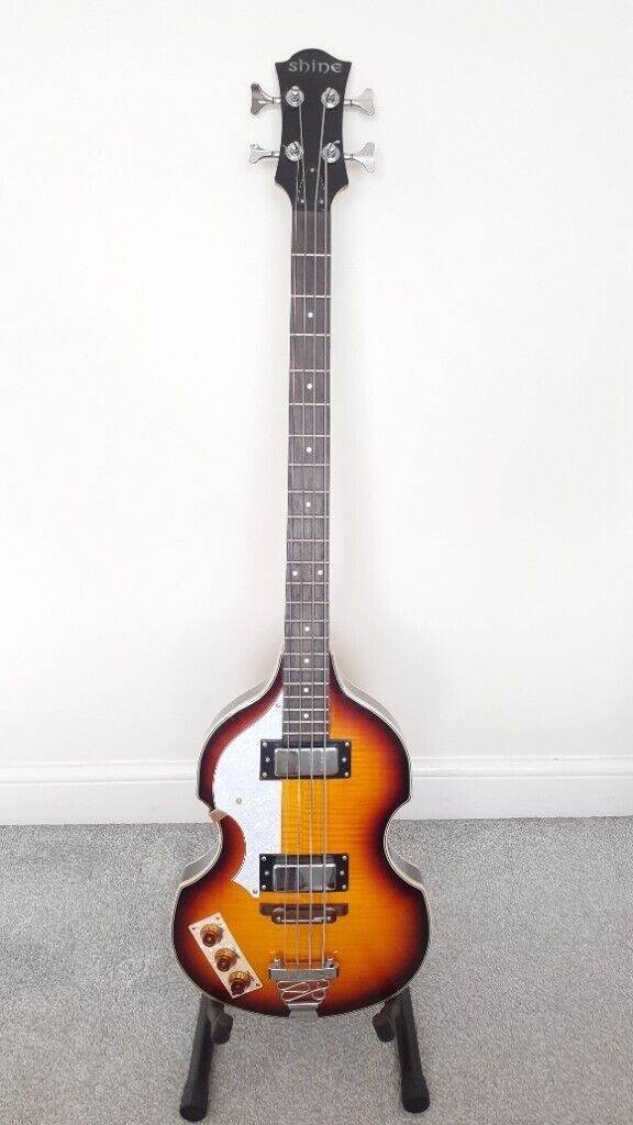 Shine left handed violin bass guitar