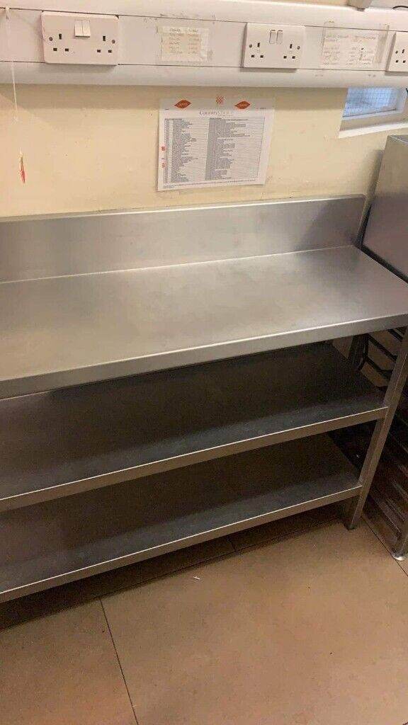 Catering equipment commercial Slush stainless steel prep tables and shelves 