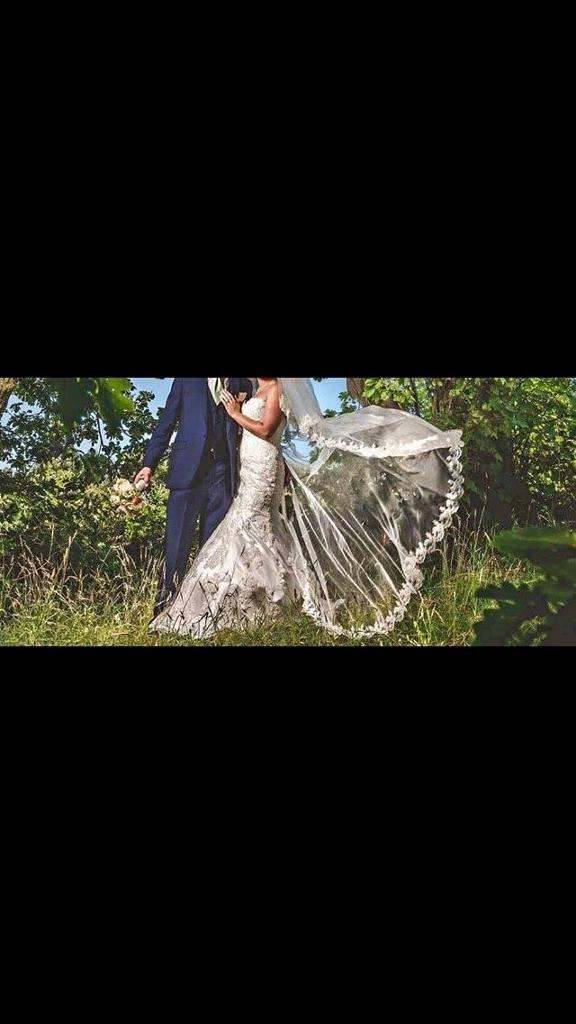 image for Stunning Martina Liana Ivory wedding dress, size 14, with accessories