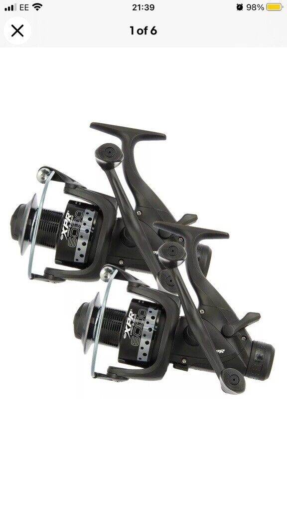 Brand new 2 x NGT XPR 6000 bait runner fishing reels 