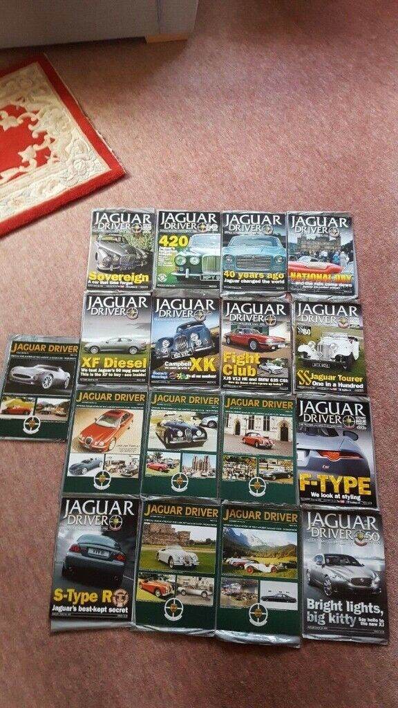 17 x Collectible Vintage Jaguar Driver Magazines, Various, Excellent Condition