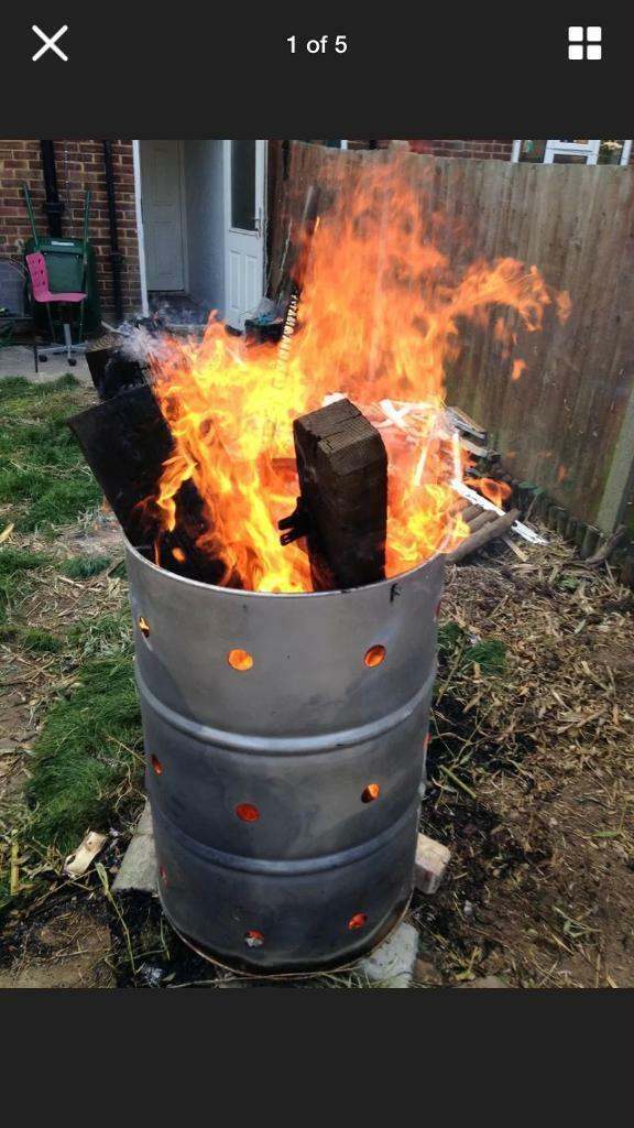 Free local derlivery garden incinerators fire drums 