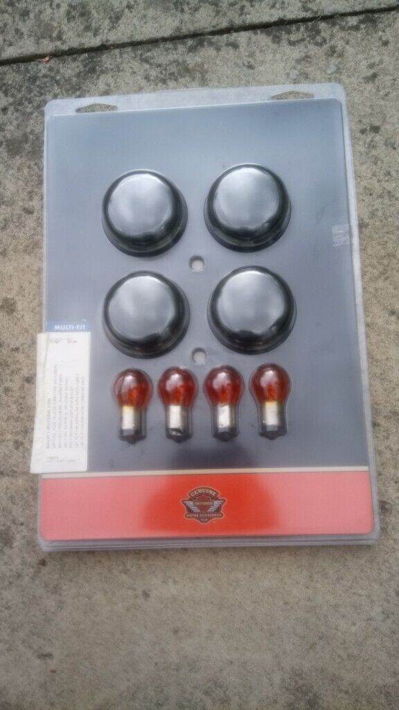 Genuine Harley Davidson Smoked Motorcycle Indicator Lenses 