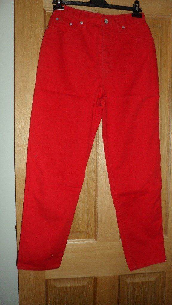 UNWORN RED JEAN'S/TROUSER'S SIZE 14