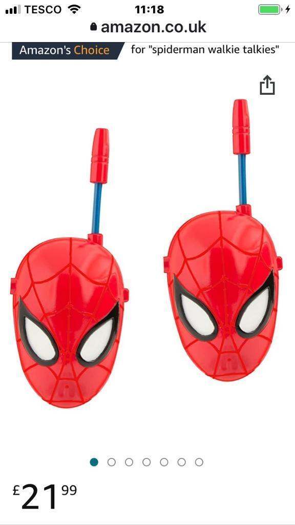Spider-Man walkie talkies children’s toys gifts or vintage ones 