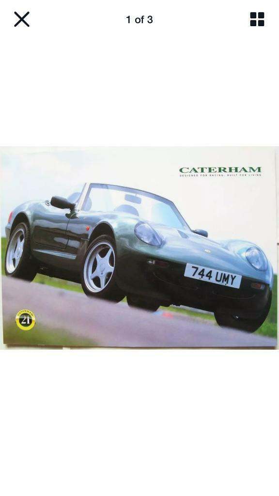 Caterham 21 brochures the very rare one!