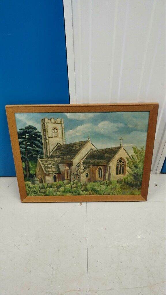 Art picture painting period vintage antique retro house home gift present xmas christmas flat 