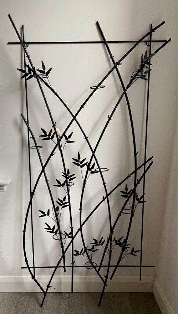 Large metal wall art - tea light candle holder - stunning statement piece