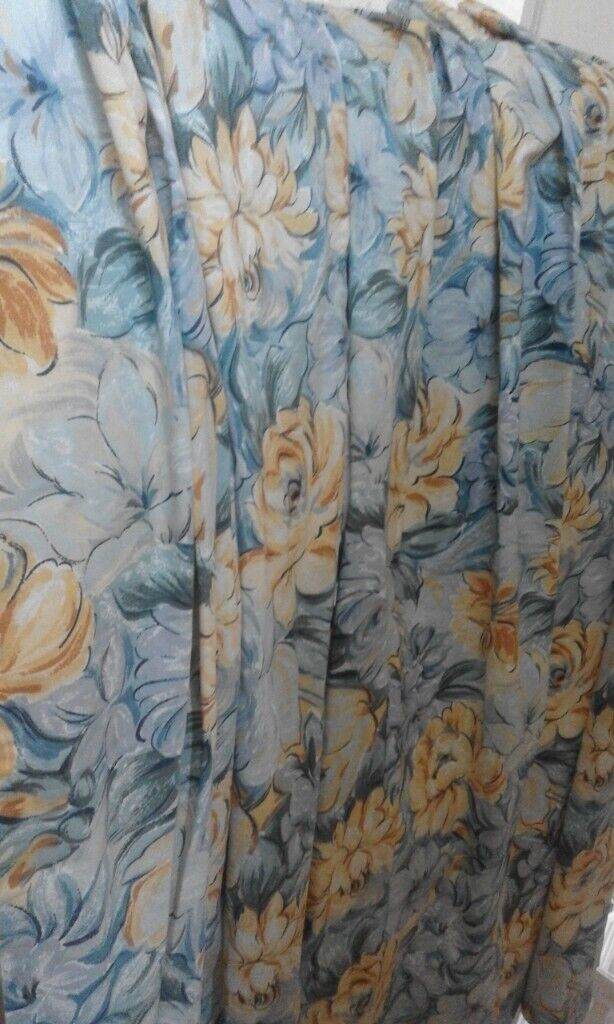 Pair of tailor made curtains, never used