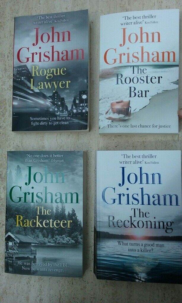 *** 4 x JOHN GRISHAM PAPERBACK BOOKS-AS NEW ***