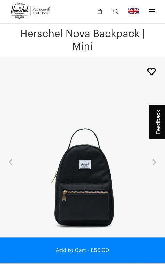 Herschel Black Backpack
