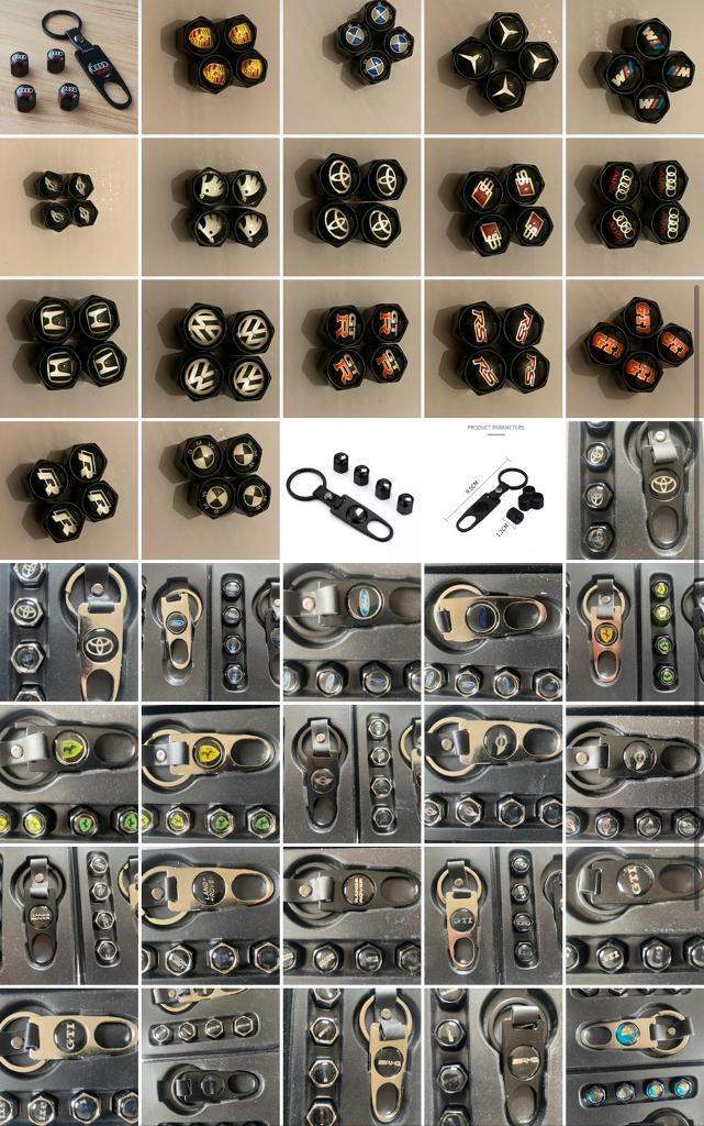 Alloy wheel dust caps audi bmw mercedes vw porsche ferarri rs gti ETC