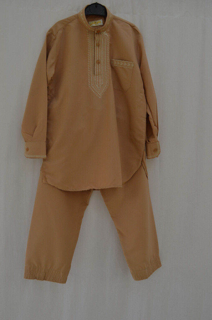 Mens Shalwar Kamees Shirt and Trousers Indian Pakistan Dress Eid Ramadan Gift Boys Mens Sale New