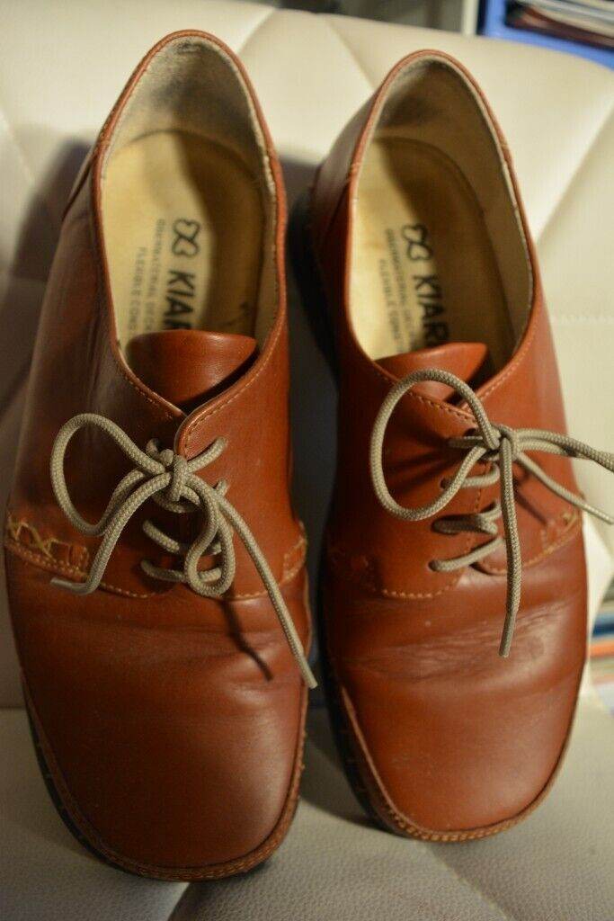 KIARFLEX LEATHER HANDMADE COMFORTABLE WOMEN'S SHOES SIZE 6