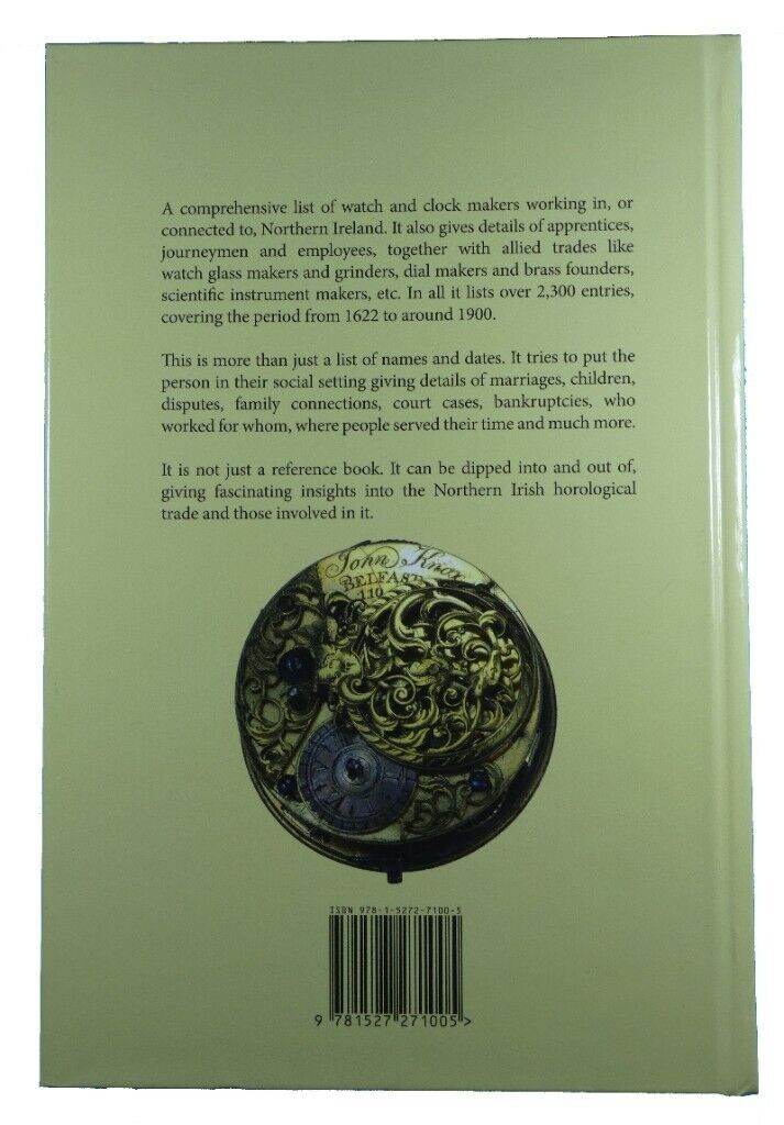 Watch & Clockmakers of Northern Ireland - new Irish book on grandfather ...