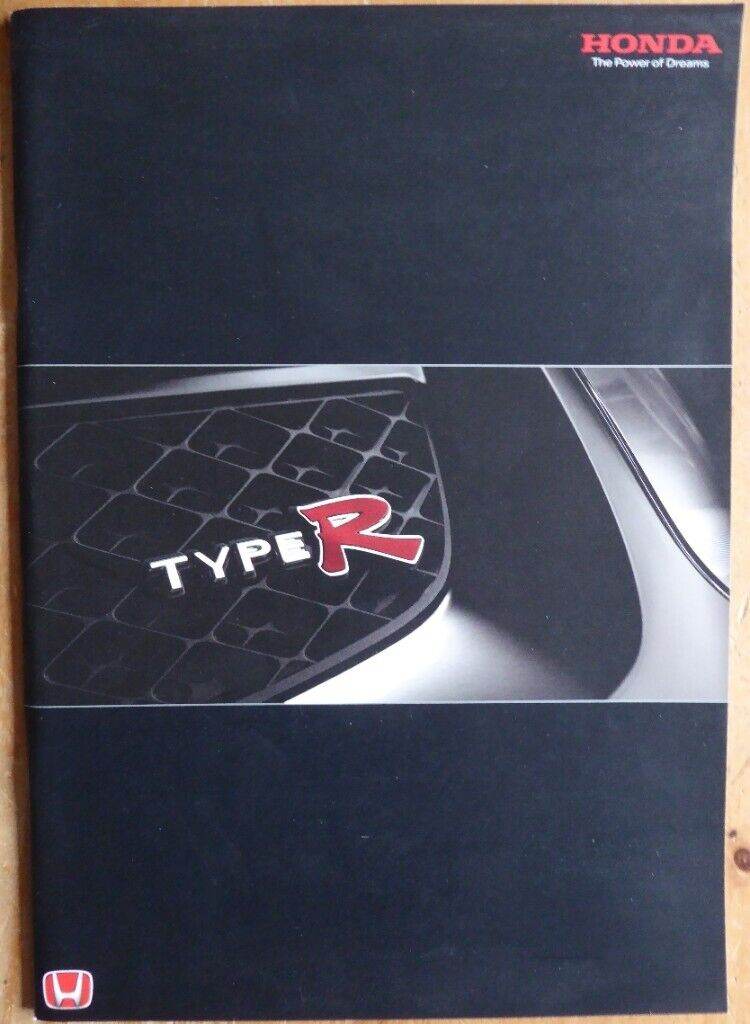 2001 Honda Civic Type R Original Factory UK Sales Brochure + Range Price List.