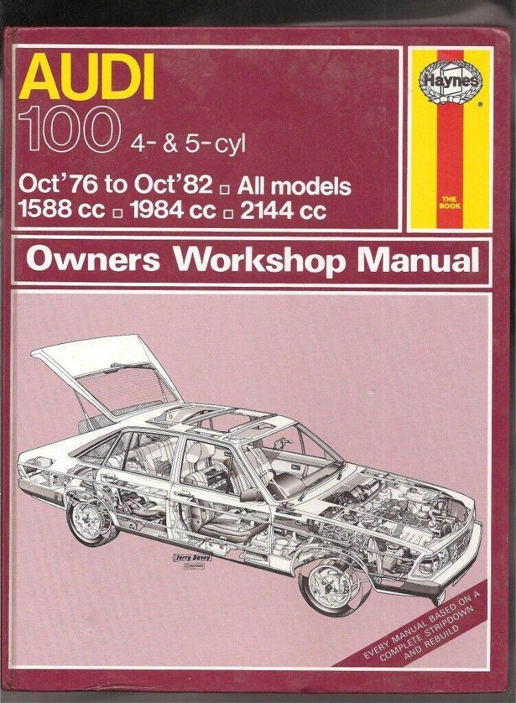 HAYNES MANUAL - AUDI 100 OCT 76 - OCT 82 ALL MODELS