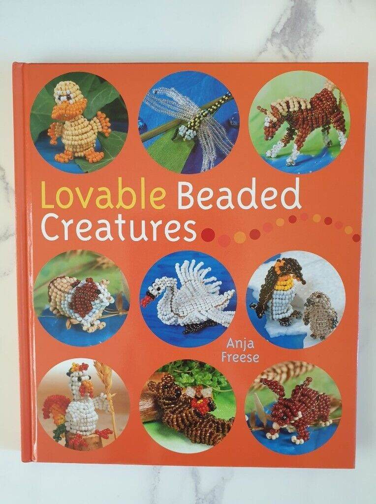Loveable beaded creatures. Book by Anja Freese - as good as new 
