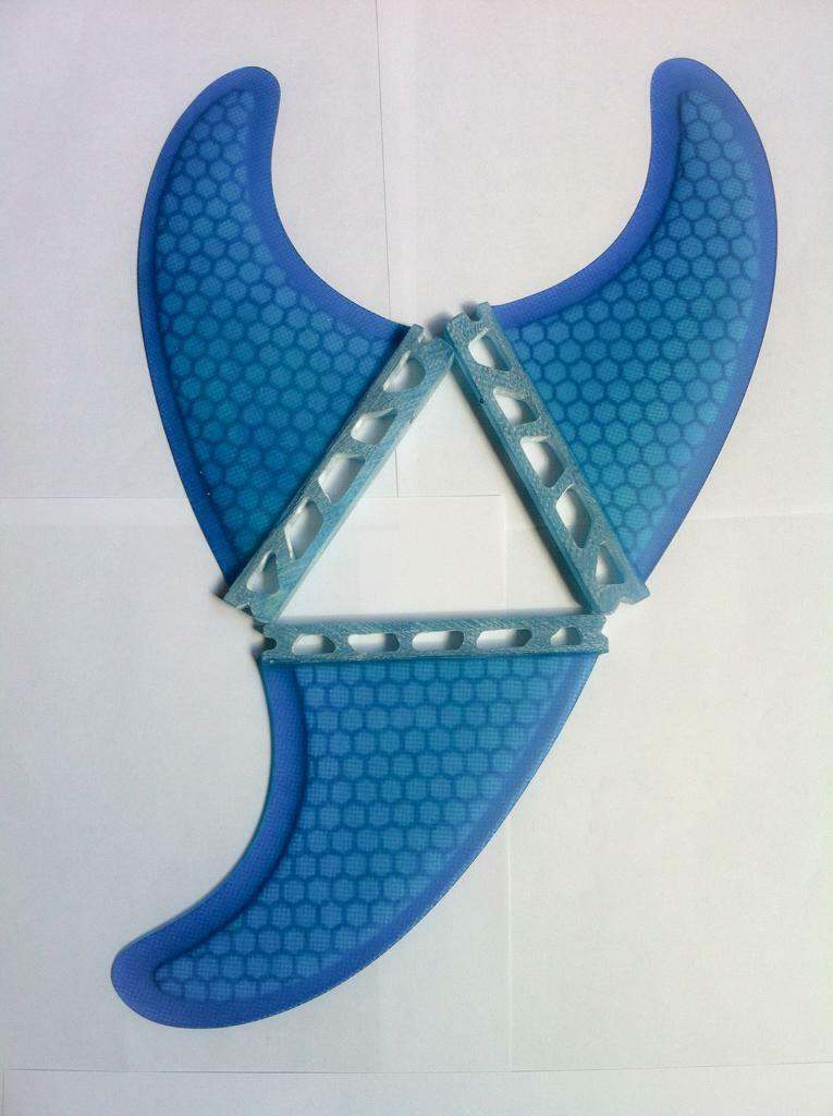Futures Quad or Thrusters sets Surfboard surf fins Blue Honeycomb surf