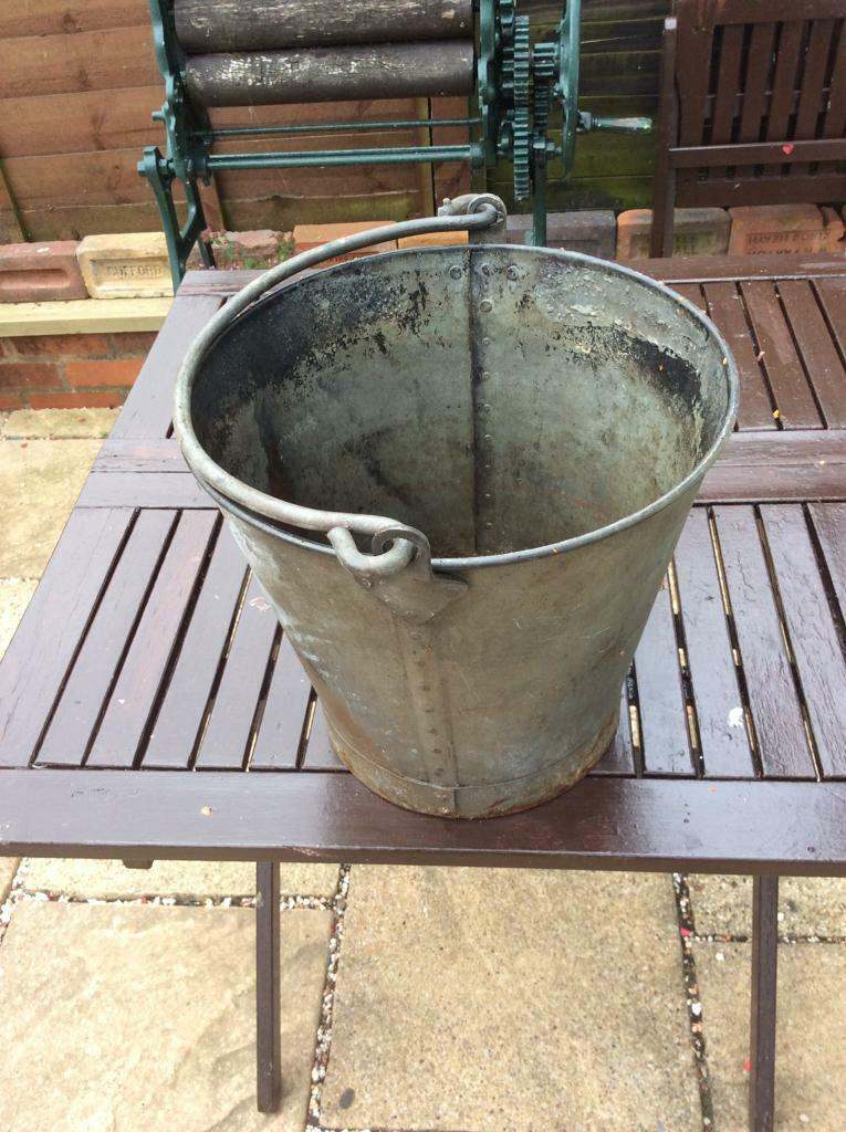 Vintage metal bucket