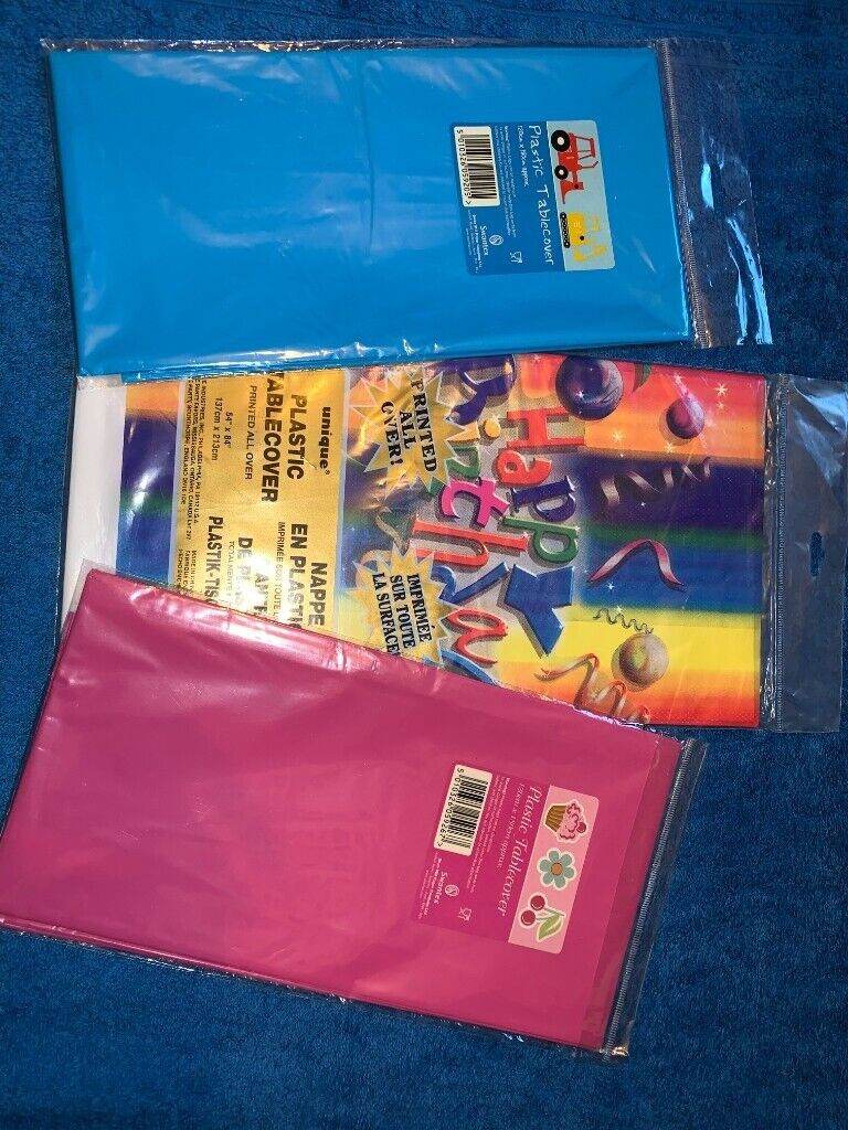 3 x New Plastic Table Covers IP1