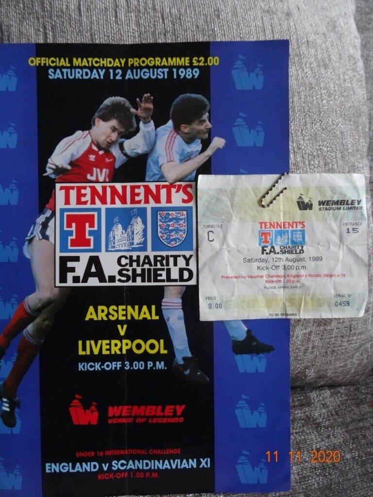FA Charity Shield, 1989, Official Programme & Ticket